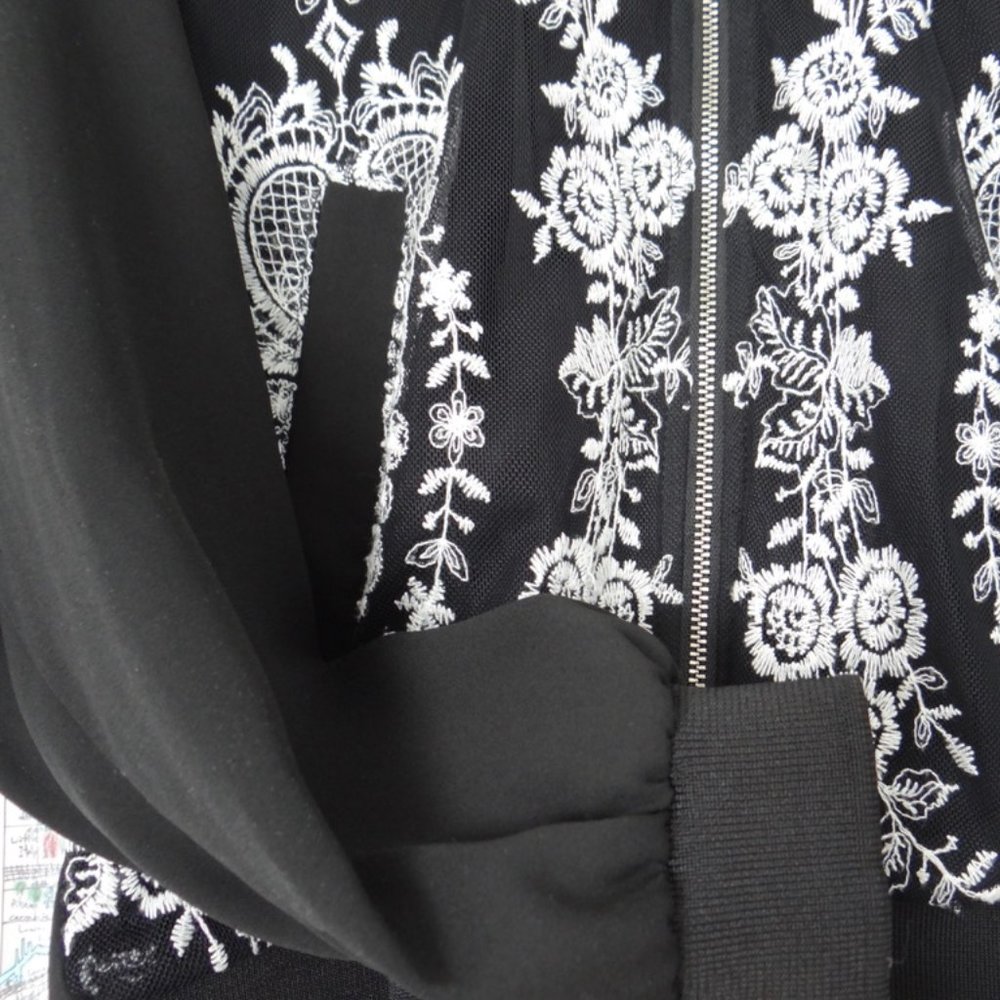 Embroidered Bomber Jacket - Picture 3 of 5